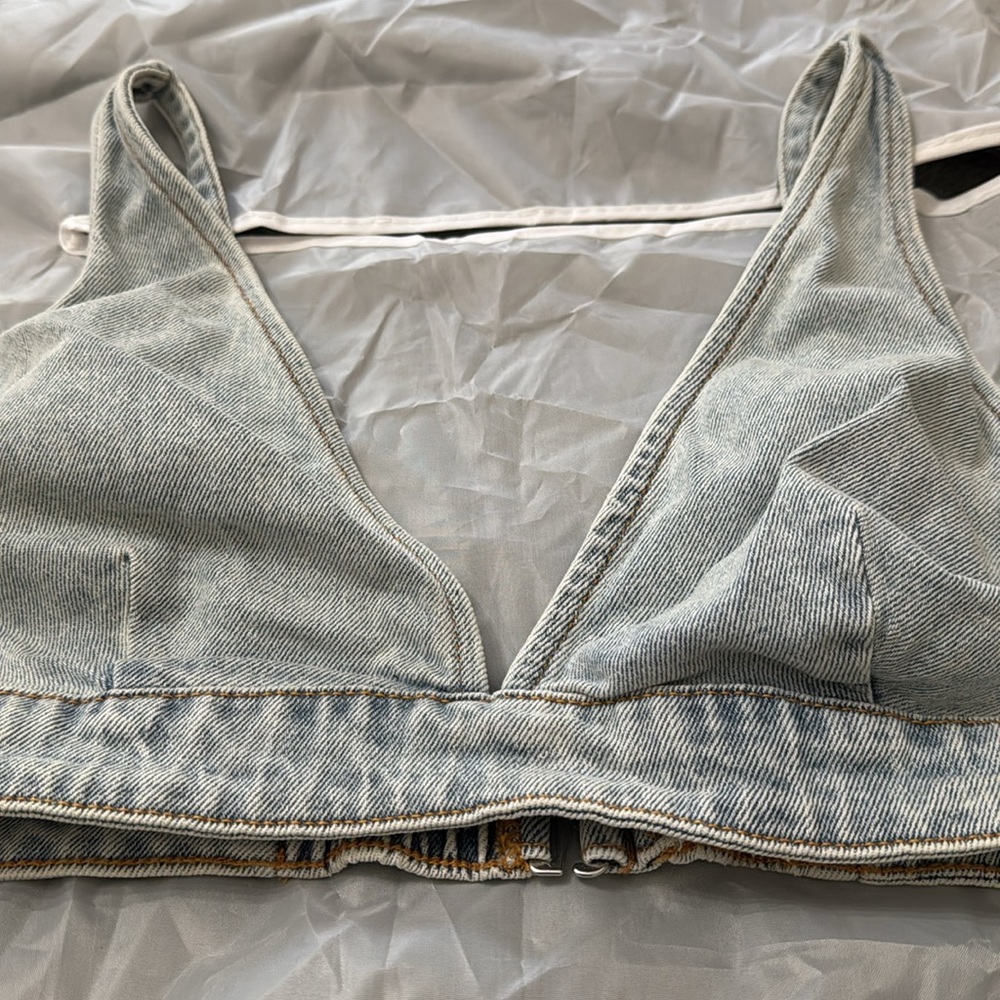 Denim bra